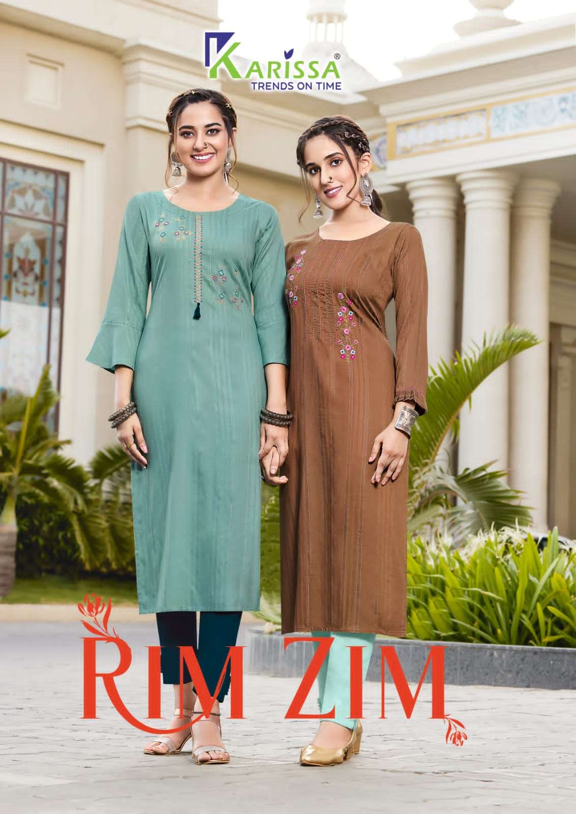 rim zim by karissa fancy viscose designer kurtis