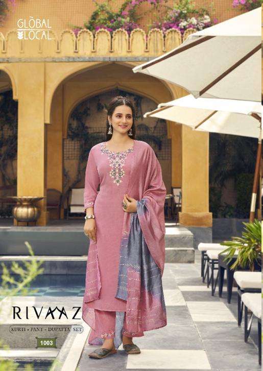rivaaz by global local muslin handwork readymade salwar kameez