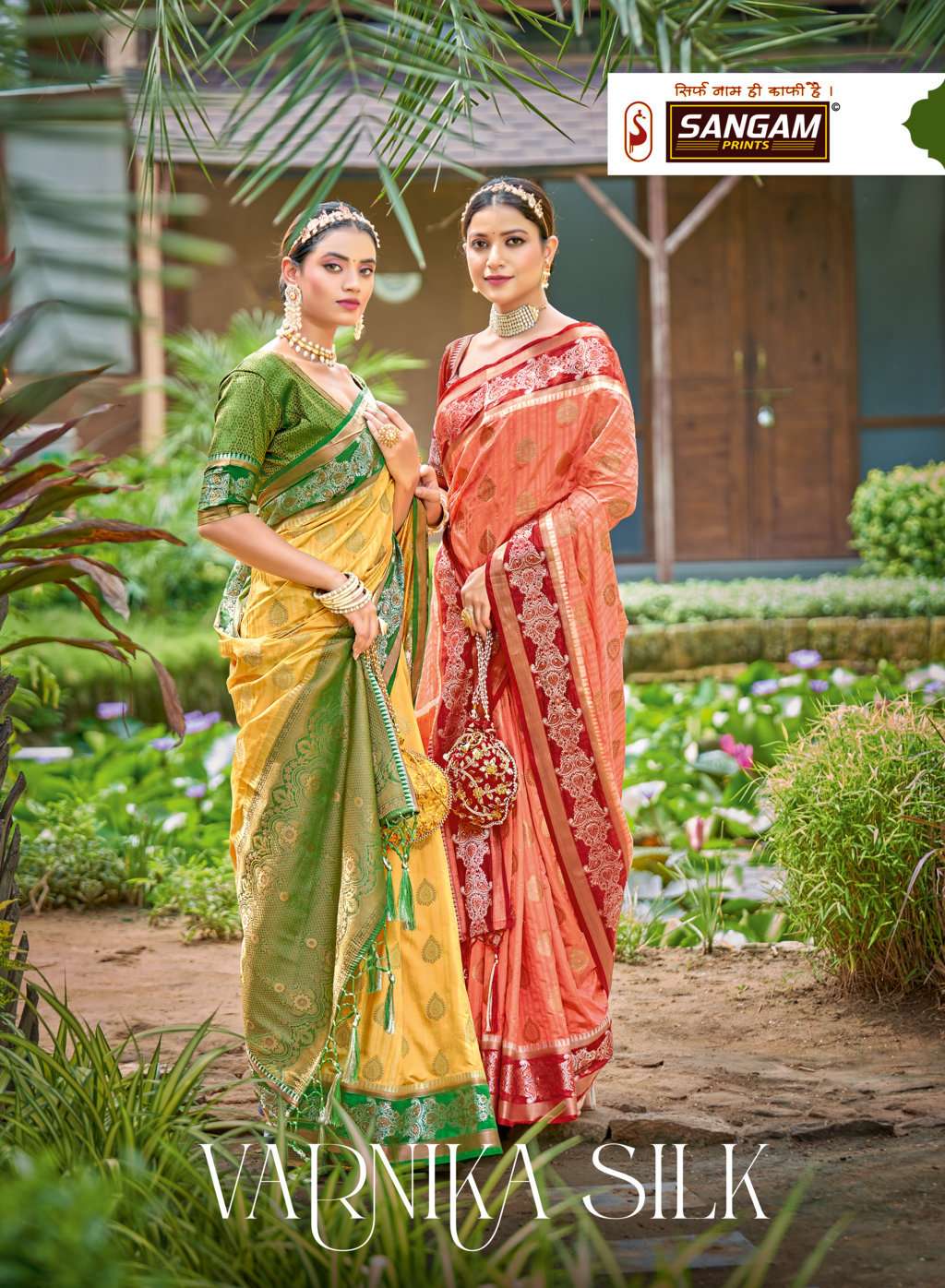 sangam prints varnika silk heavy banarasi silk saris wholesaler