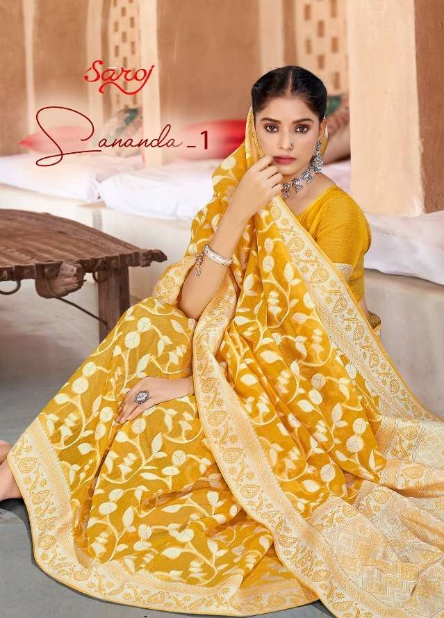 saroj sananda vol 1 cotton fancy designer sarees