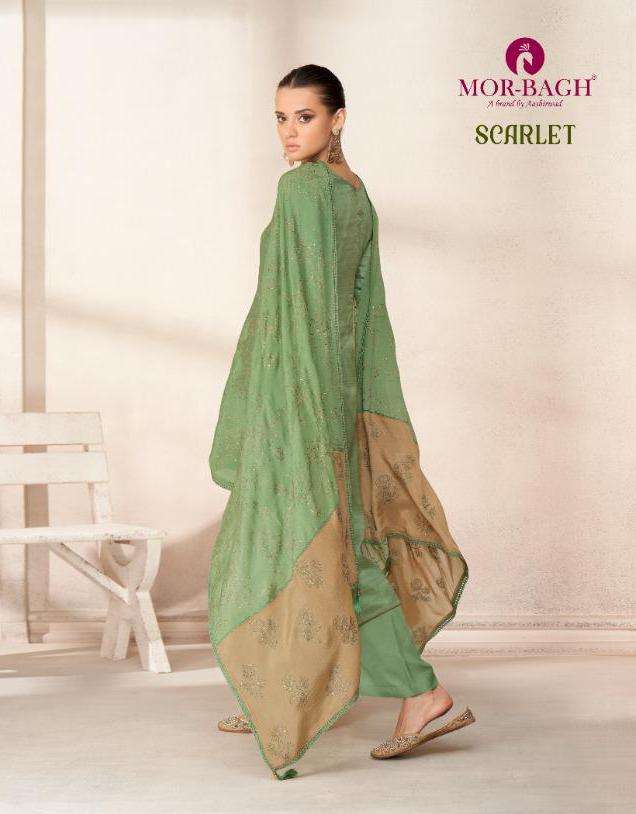 scarlet by mor bagh silk party style fancy dresses
