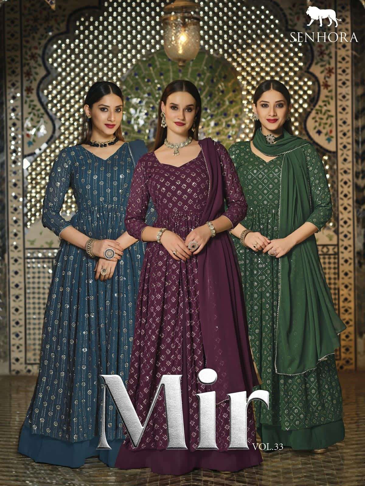 senhora mir vol 33 heavy readymade party wear skirt pattern dresses 