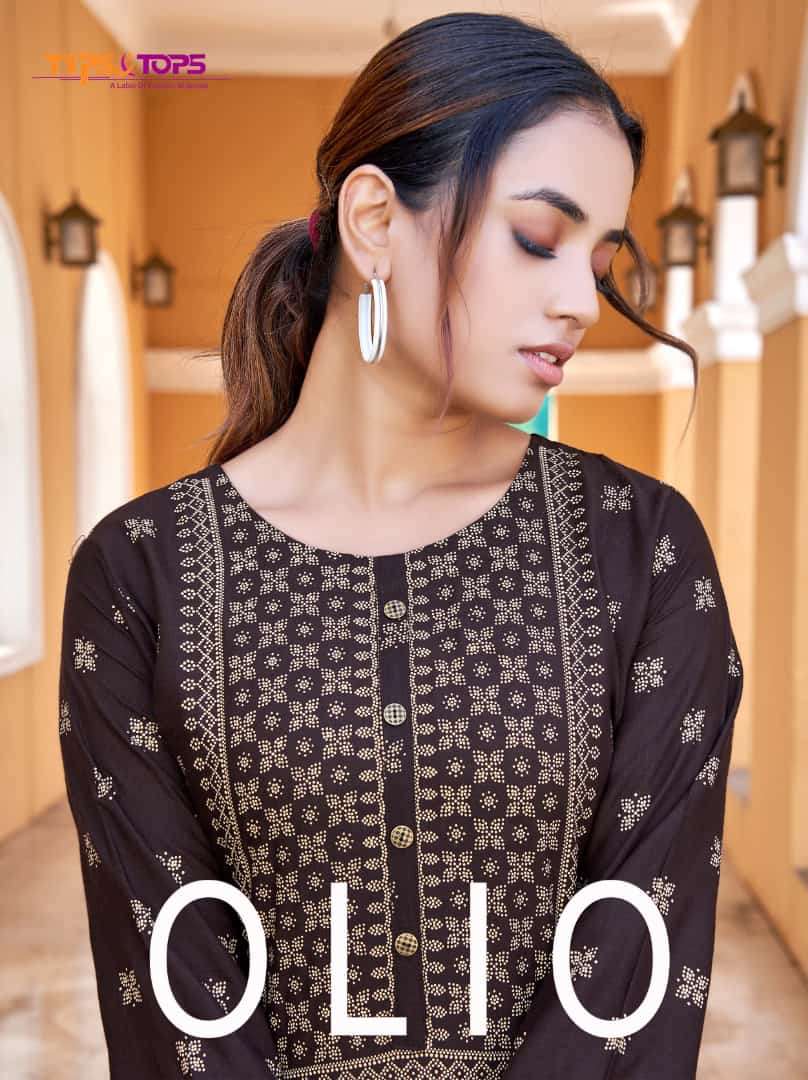 tips & tops olio kurti with gharara festive wear collection 