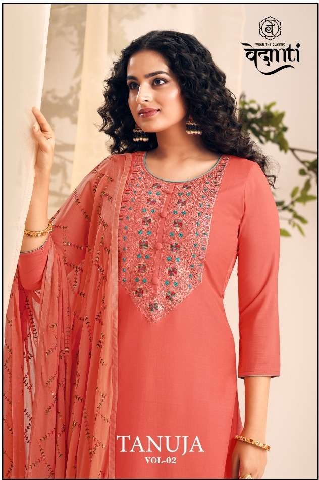 vedanti tanuja vol 2 parampara silk designer salwar kameez