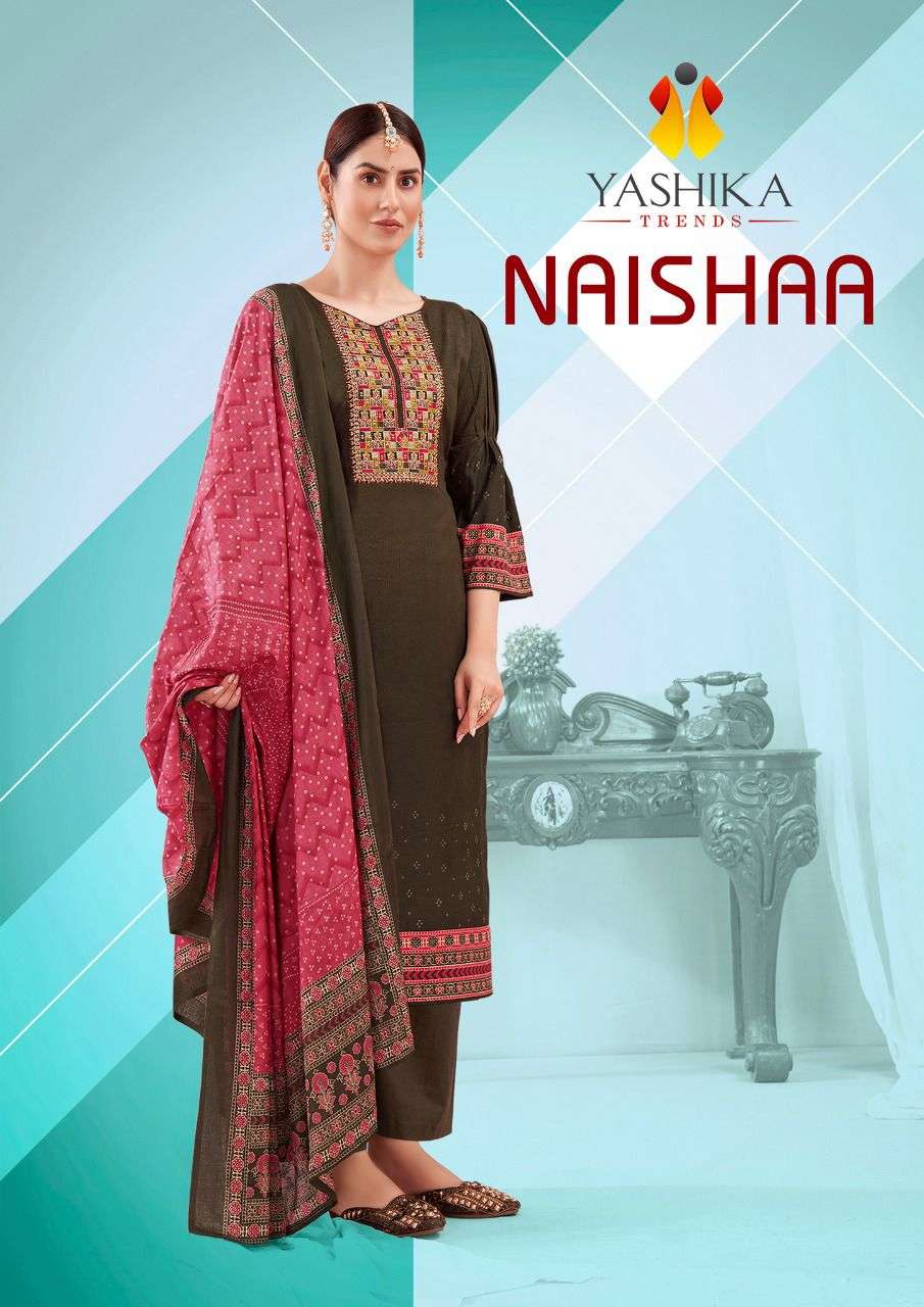 yashika trends naishaa beautiful designs cotton suits 
