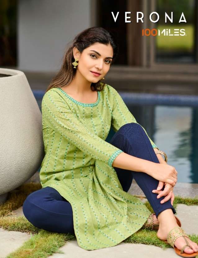 100 miles verona cotton daily wear kurtis