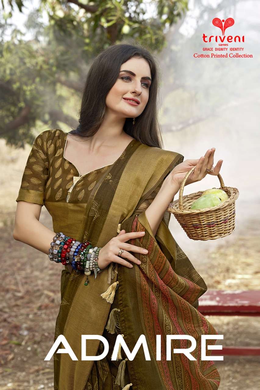 admire by triveni cotton printed saree collection