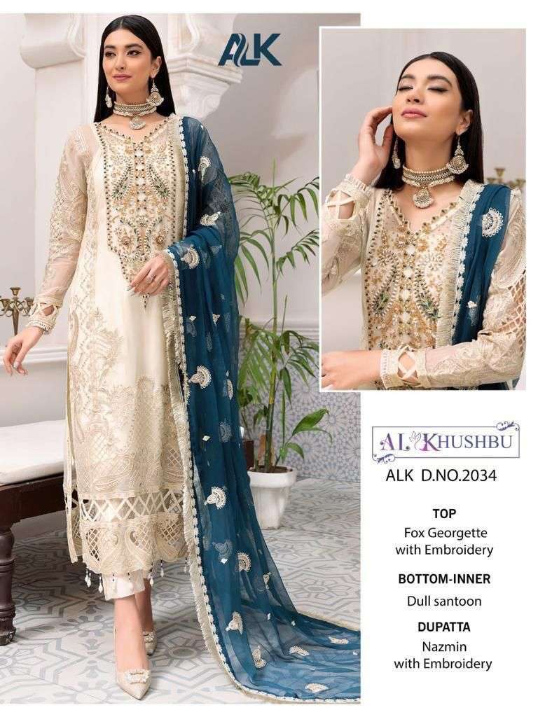 alk 2034 design pakistani georgette suit single design 