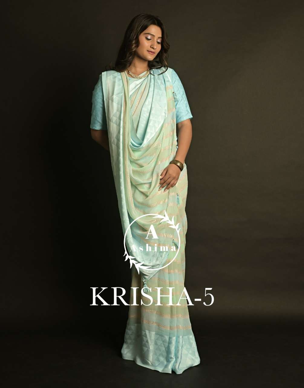 ashima krisha vol 5 georgette print sarees 