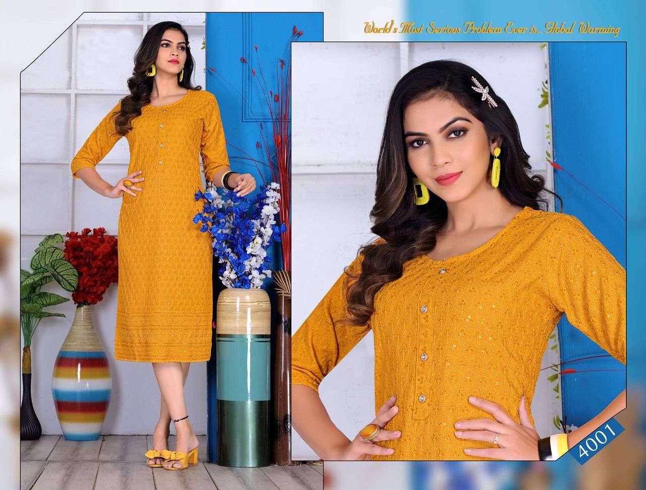BEQUTY WINSOME VOL.1 17 Kg  Heavy Chiken Rayon Sequence chicken Embroidered KURTI CATALOG WHOLESALER BEST RATE