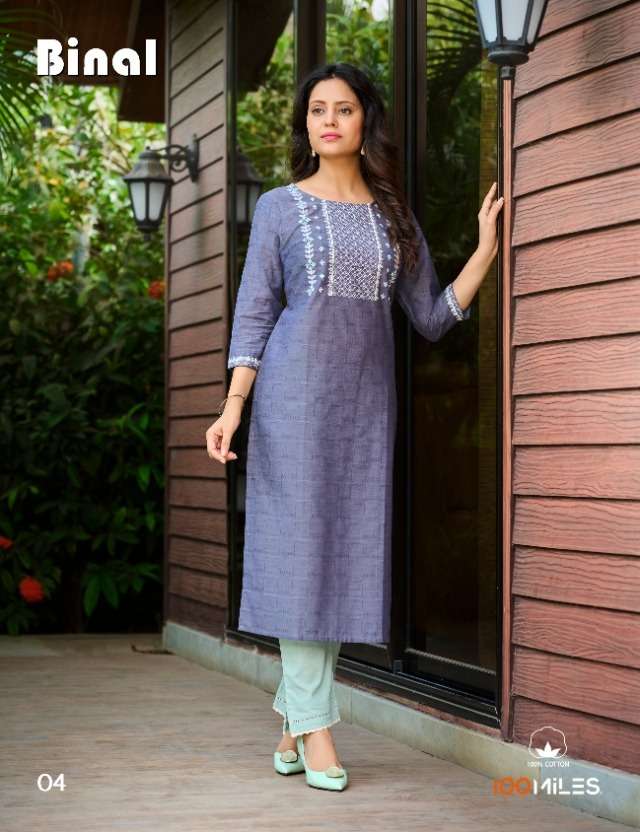 binal by 100 miles cotton fancy kurti at kc