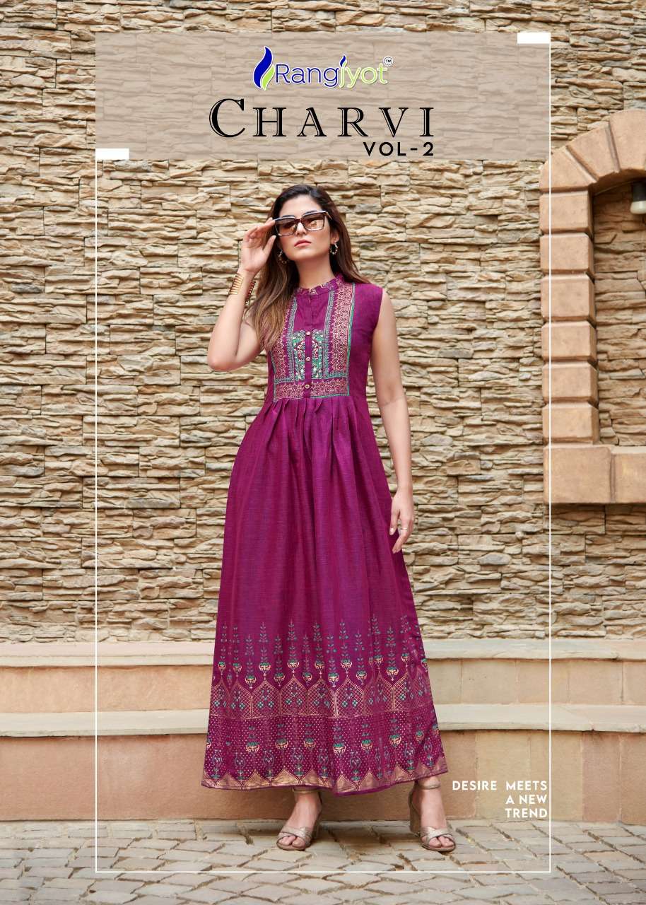 charvi vol 2 by rangjyot rayon fancy gowns