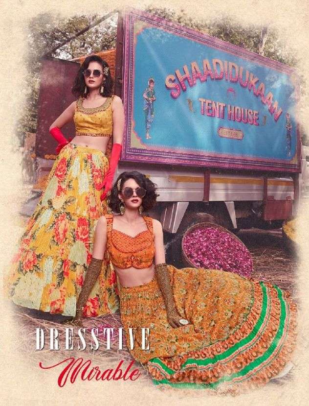 dresstive launch mirable 4001-4004 series heavy exclusive readymade lehenga choli for women 