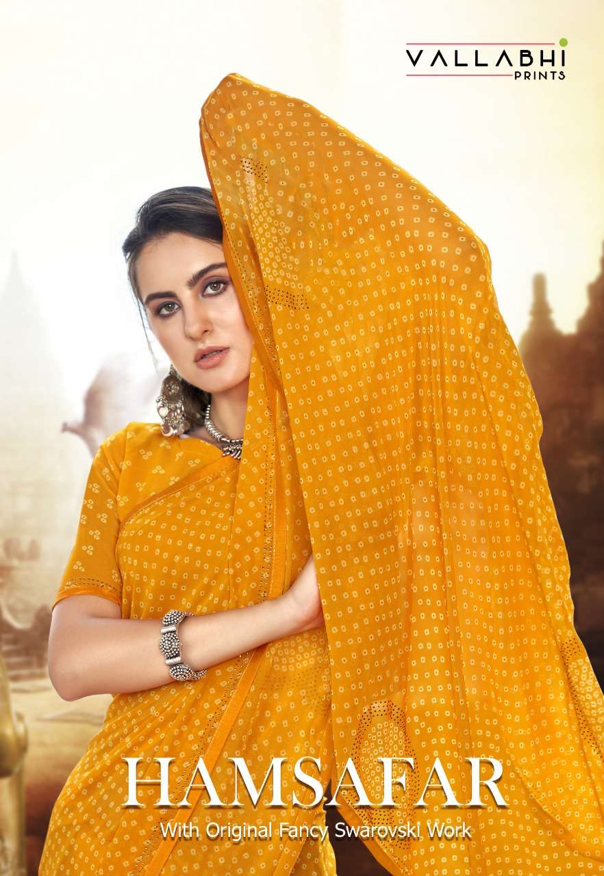 hamsafar by vallabhi weightless fancy printed sarees