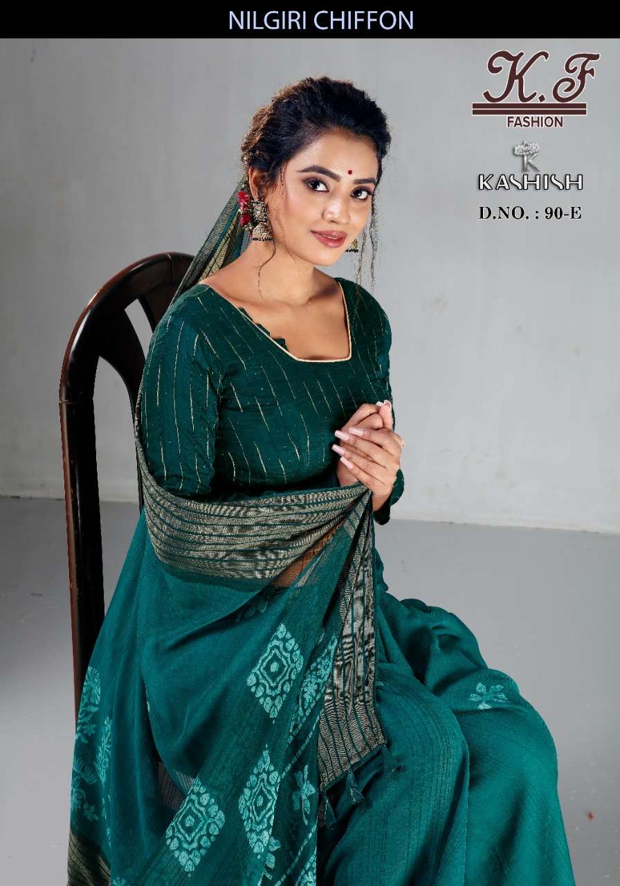 kalpataru fashion kashish vol 90 chiffon sarees wholesale 