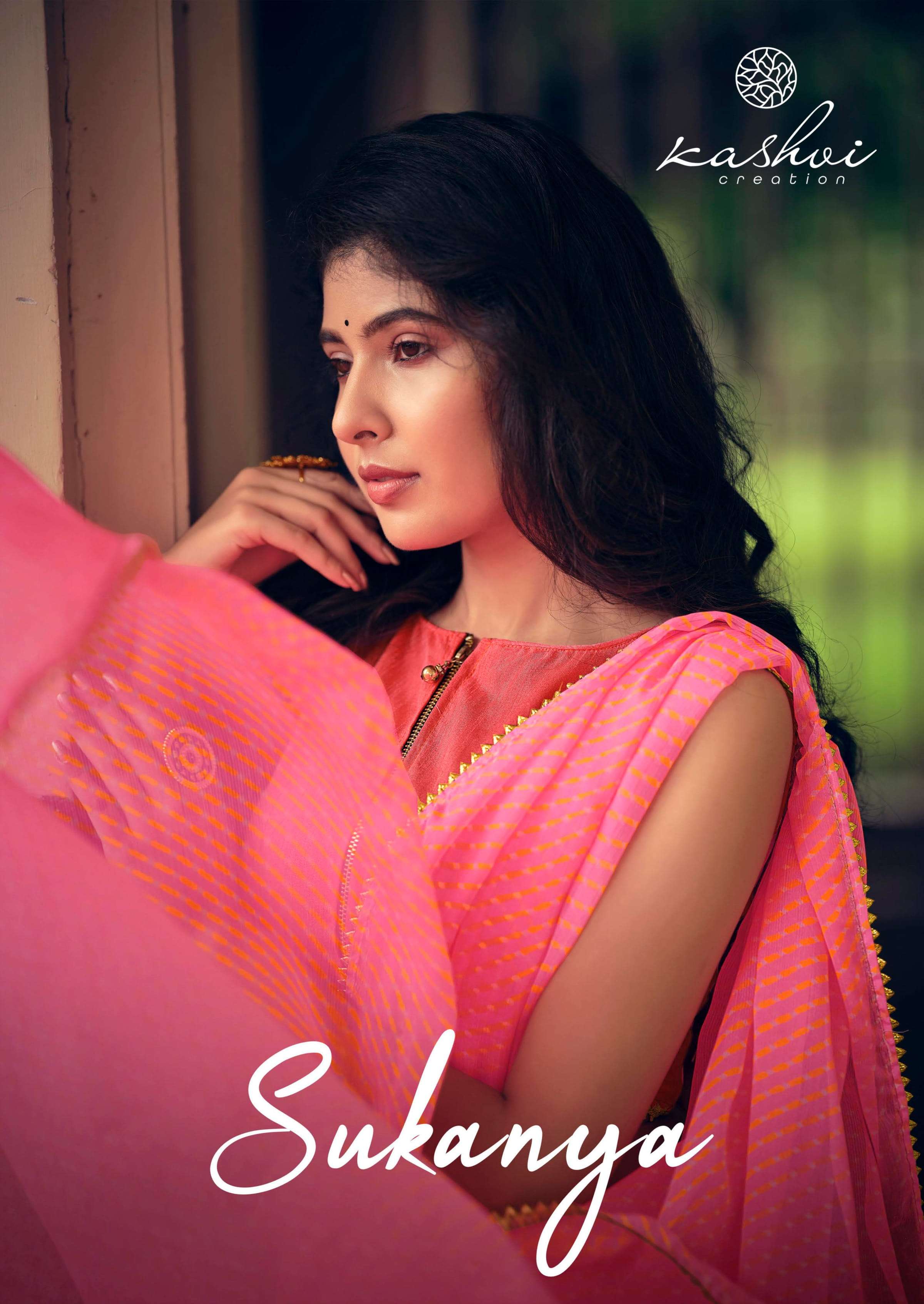 kashvi sukanya chiffon printed daily wear saree good quality 