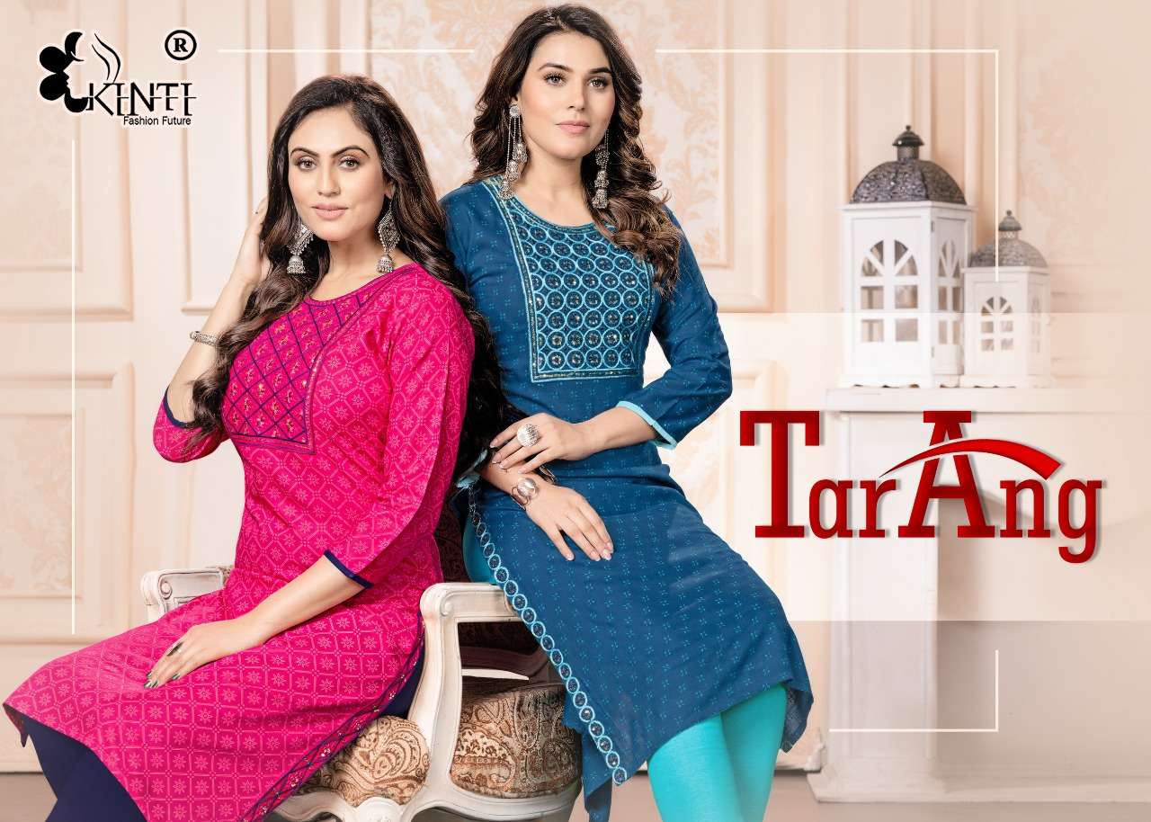 kinti tarang rayon simple ready to wear kurti 