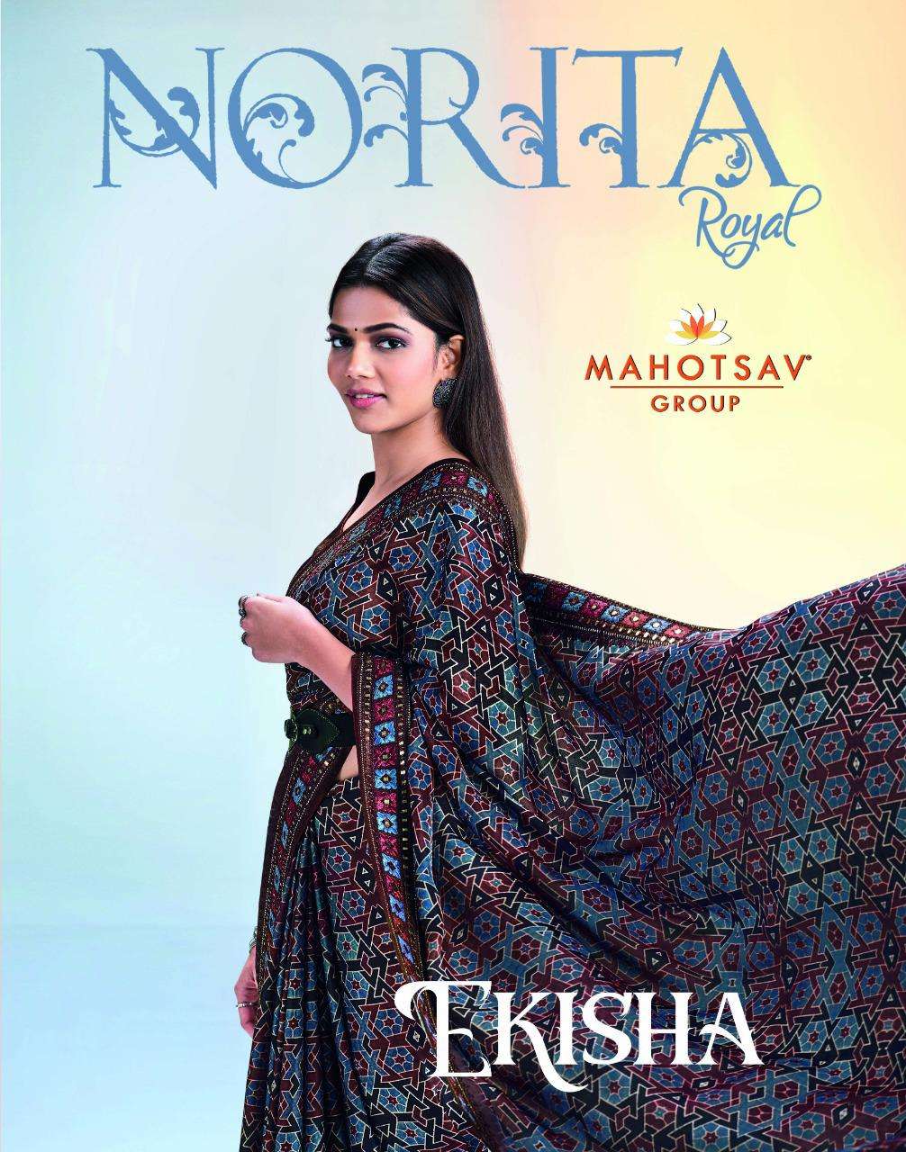mahotsav norita royal ekisha 42300-42310 series raw silk exclusive saree wholesaler 