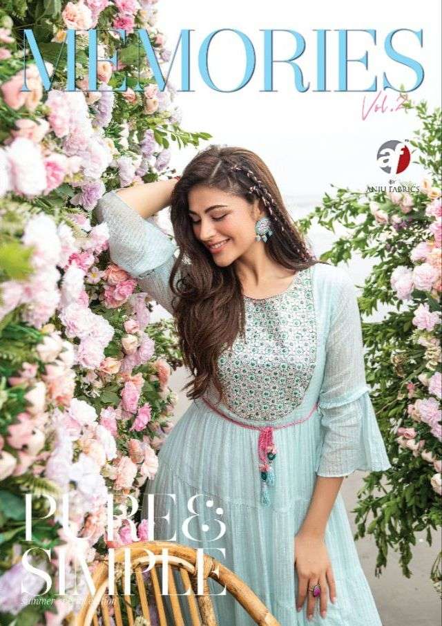 memories vol 2 by anju fab cotton designer evening party wear gown collection