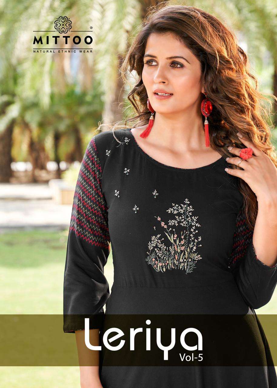 mittoo leriya vol 5 flair style designer kurti collection 