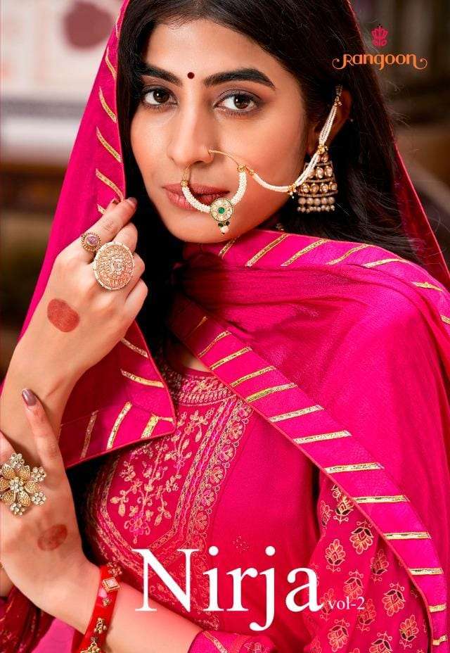 nirja vol 2 by rangoon exclusive long readymade dresses supplier