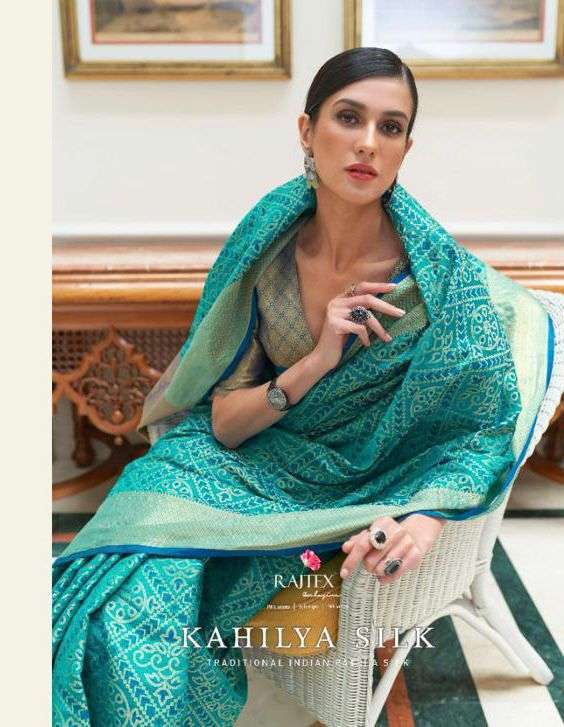 rajtex kahilya silk 263001-263006 series traditional indian patola silk saris 