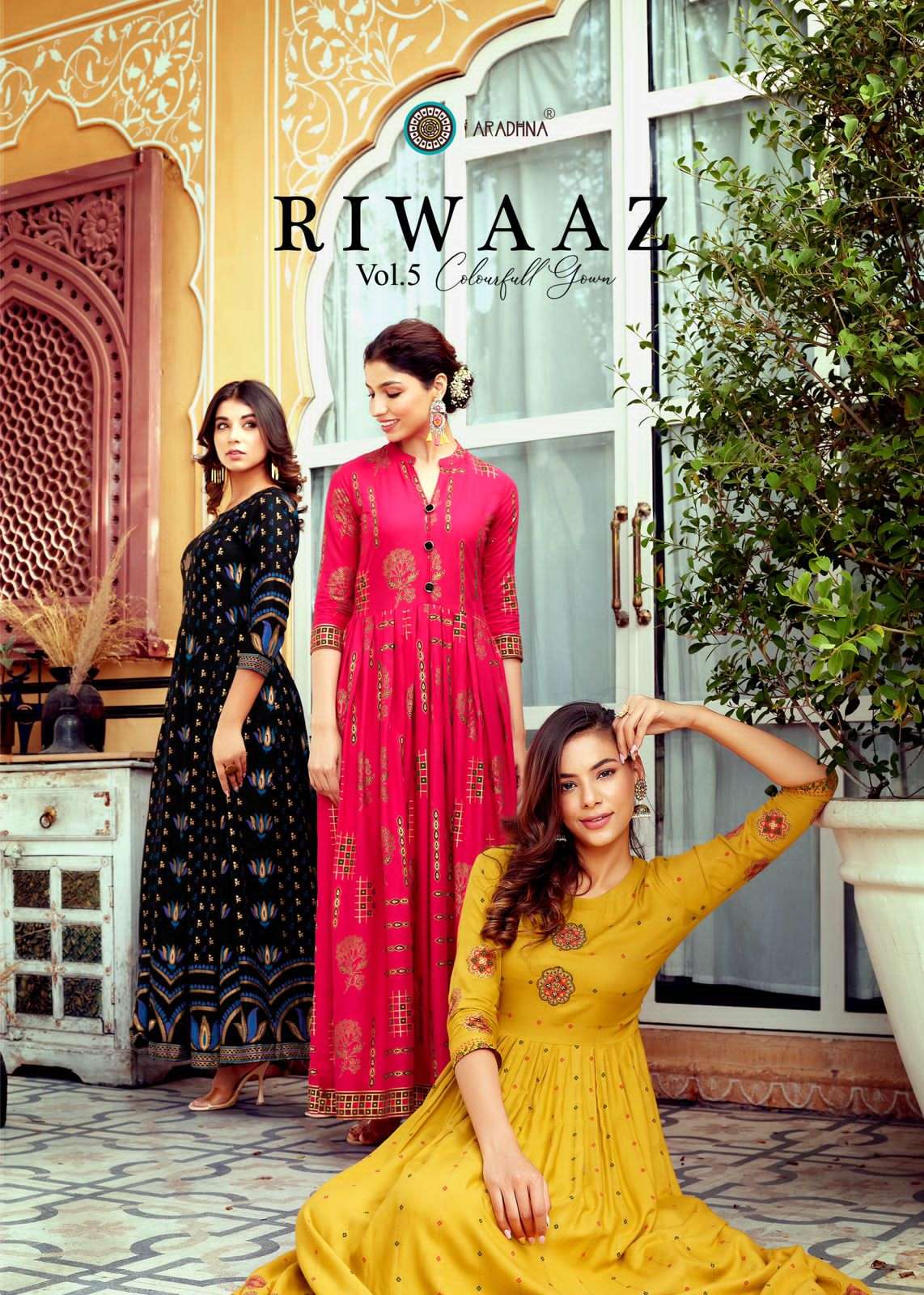 riwaaz vol 5 by aradhna rayon daily wear kurtis