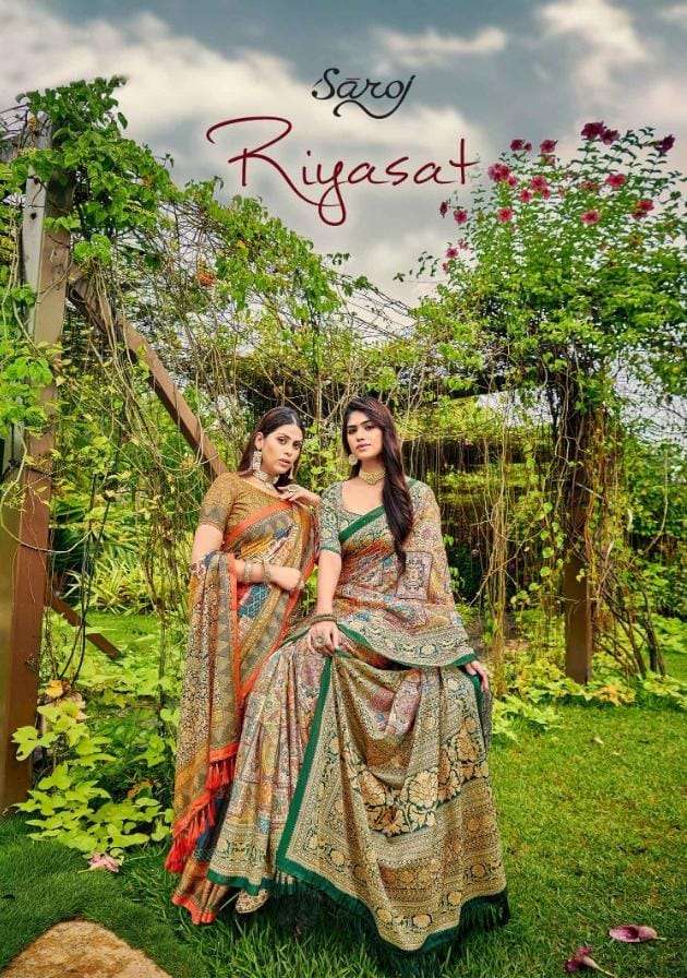 riyasat by saroj silk digital printed ethnic wear sarees