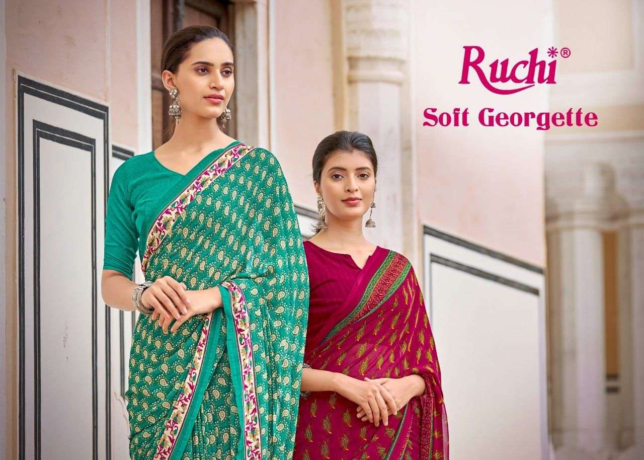 ruchi soft georgette vol 3 beautiful printed sarees 