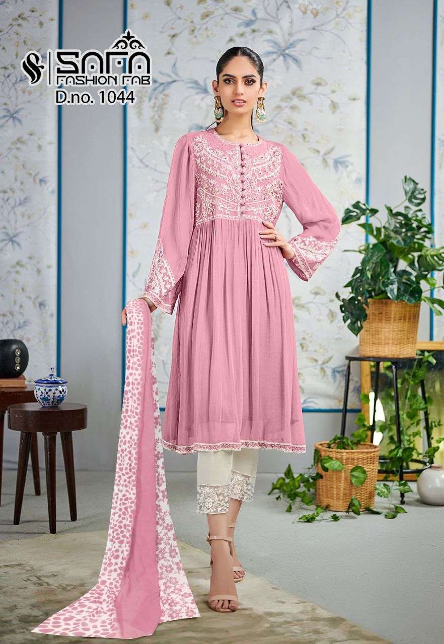 safa 1044 beautiful georgette pakistani dresses supplier