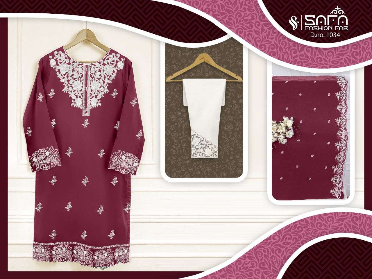 safa fashion d no 1034 elegant look readymade pakistani salwar kameez