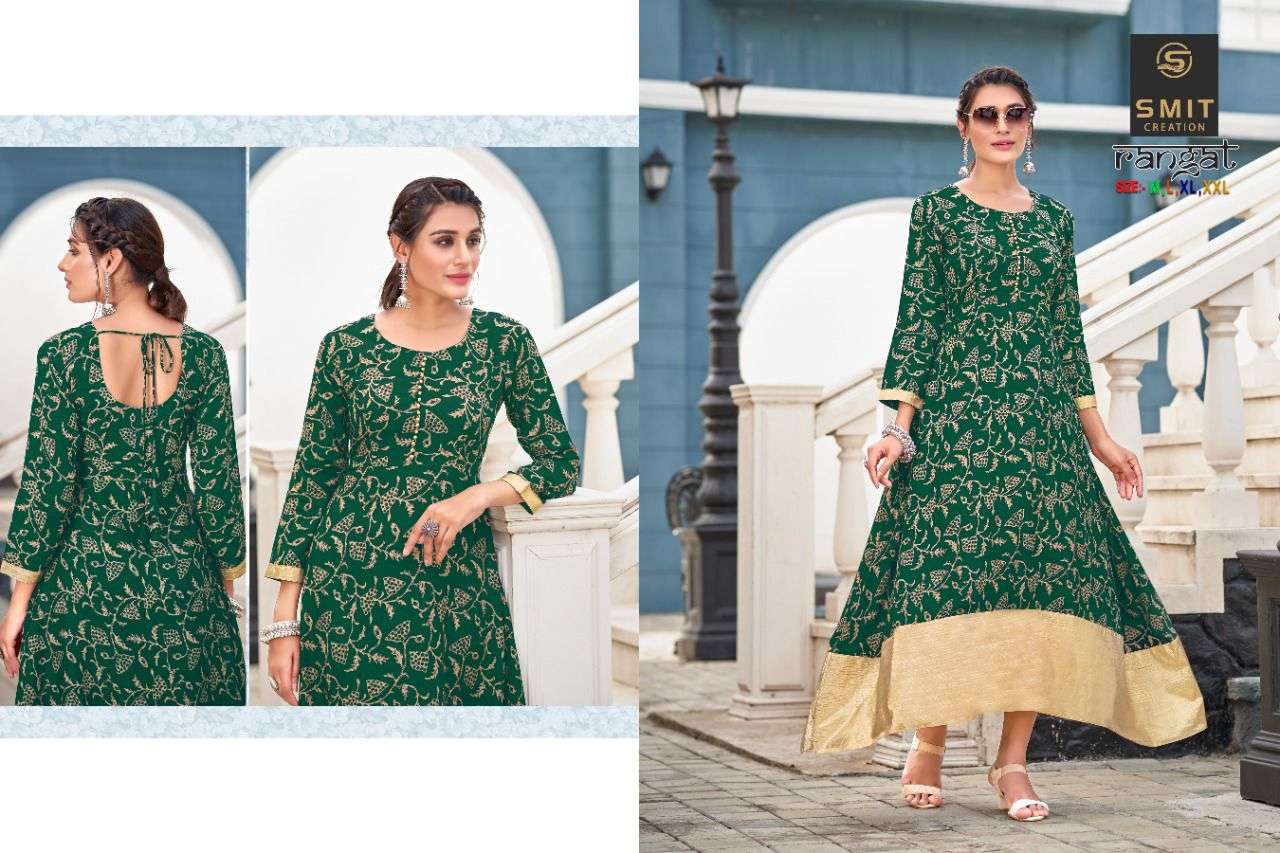 smit creation rangat gown beautiful collection for ladies 