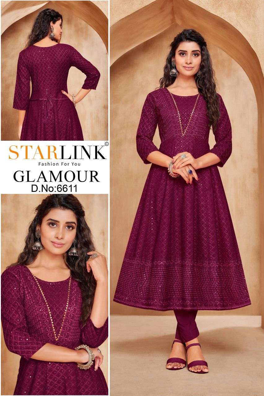 starlink glamour beautiful combo design set anarkali pattern 