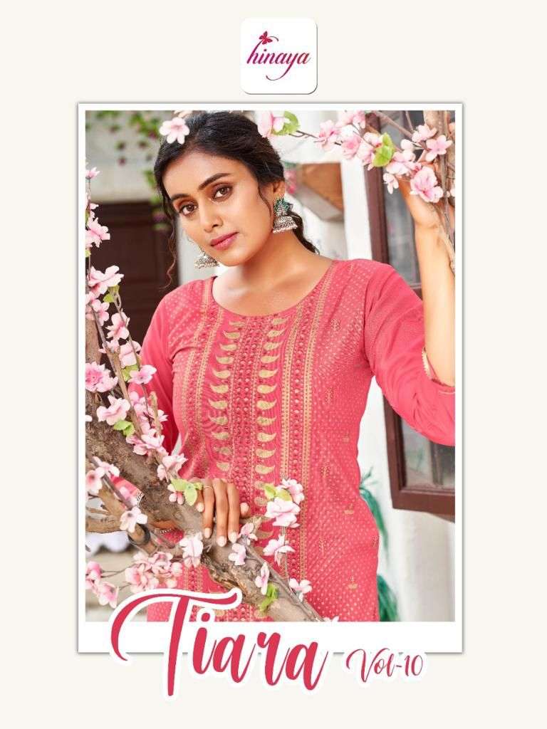 tiara vol 10 by hinaya rayon daily wear kurti exporter