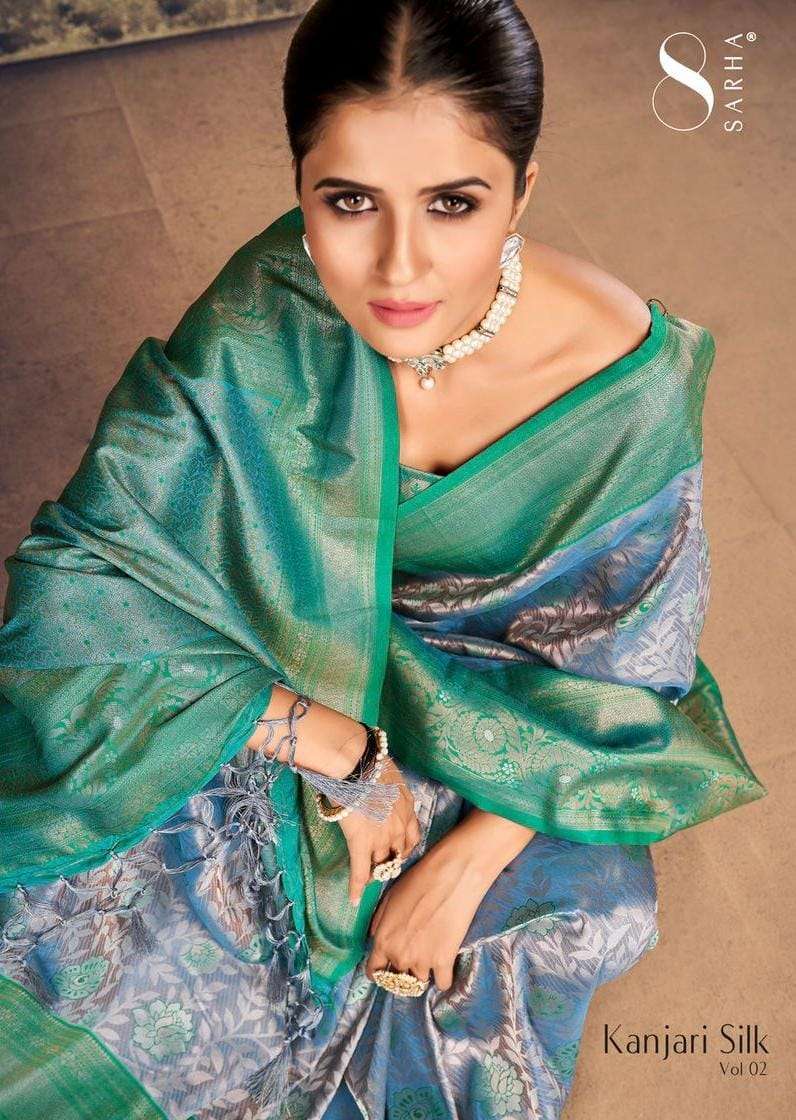 aura present kanjari silk vol 2 by sarha traditional wear silk sarees
