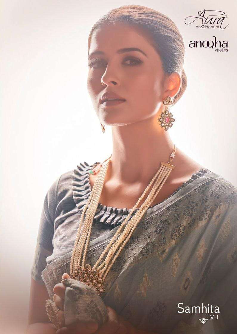 aura samhita vol 1 by anoqha vastra designer fancy saree exporter