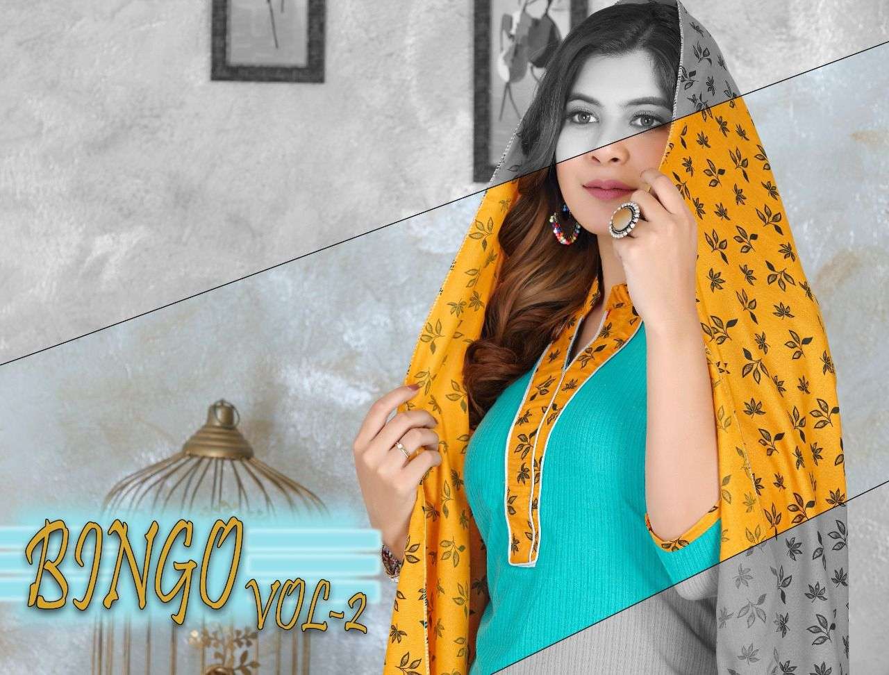 Beauty Bingo-2 Dobby Rayon READYMADE SUIT CATALOG WHOLESALER BEST RATE