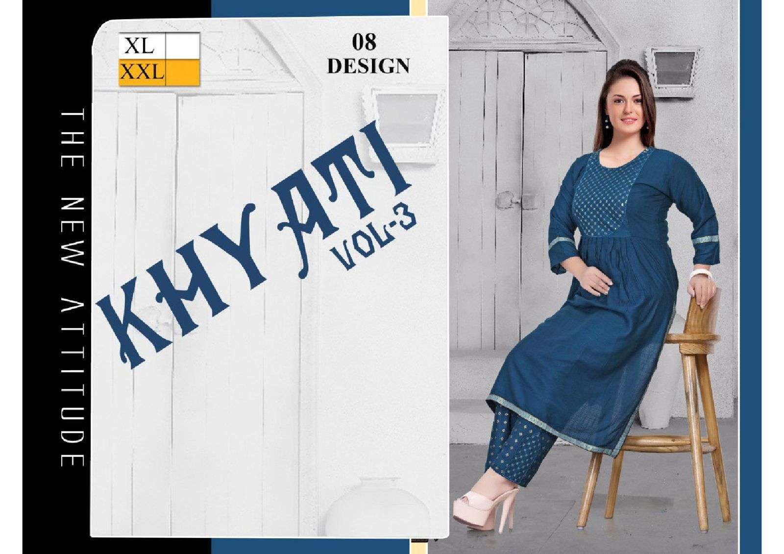 BEAUTY KHYATI VOL.3 HEAVY RAYON SLUB WITH PANT KURTI CATALOG WHOLESALER BEST RATE