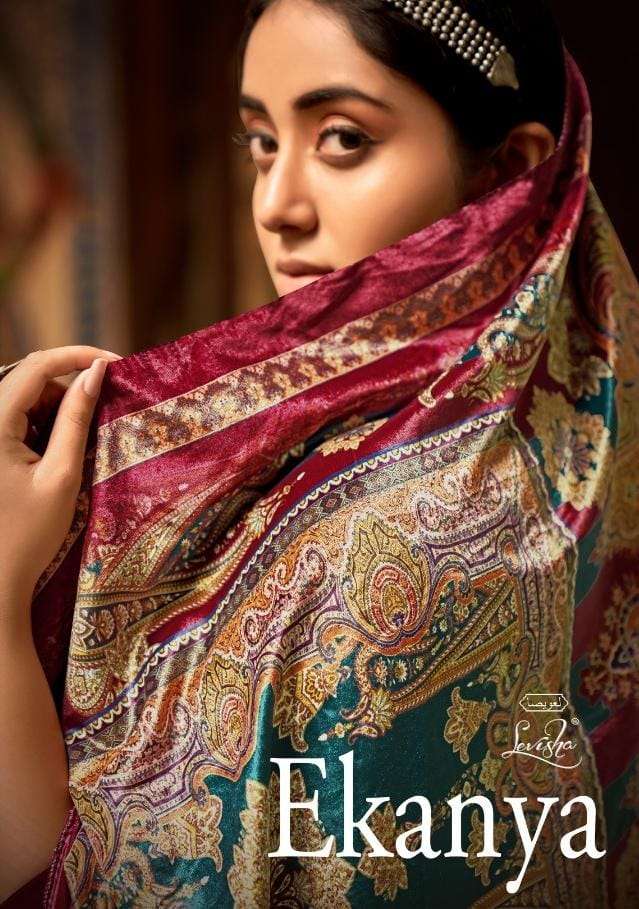 ekanya by levisha velvet designer winter suits
