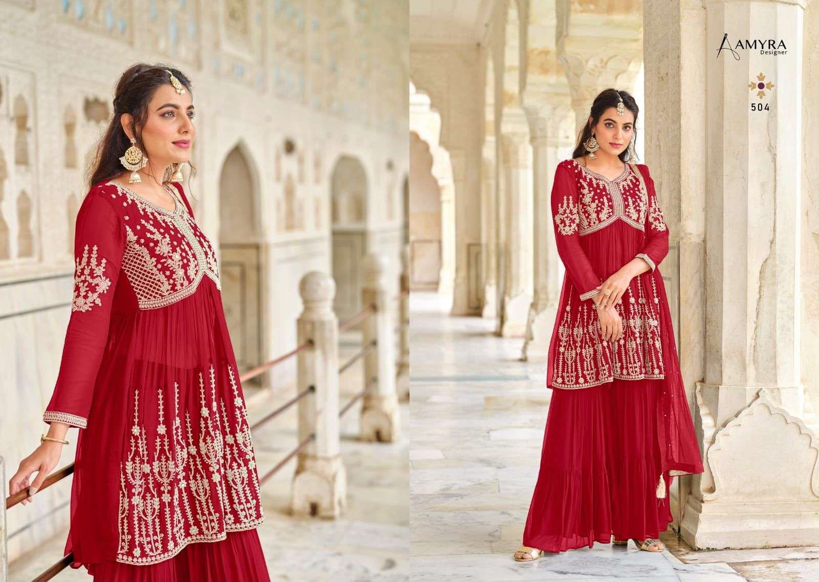 florence by amyra karwa chouth special garara style suits exporter