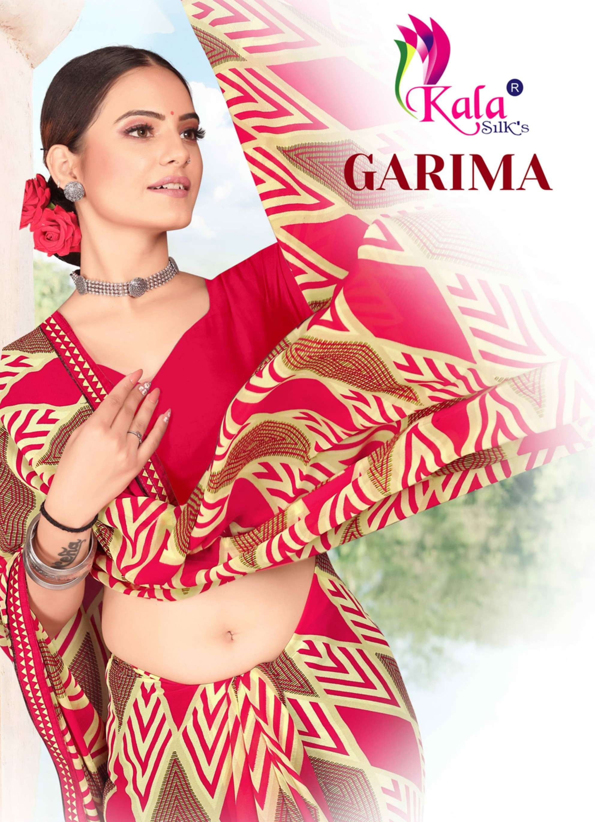 kala silk garima weightless with cut work sarees 
