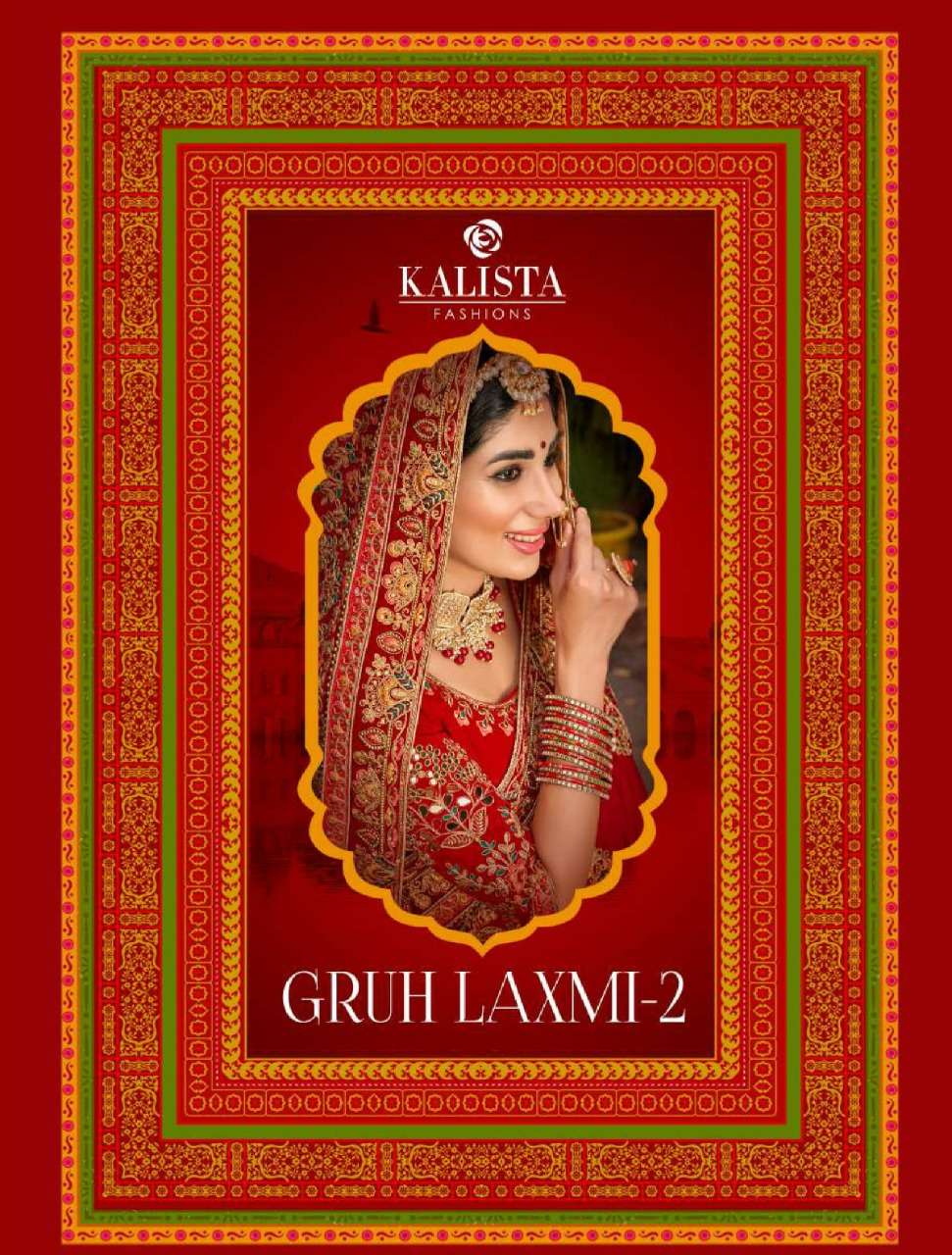 kalista gruhlaxmi vol 2 silk embroidery wedding saree wholesaler