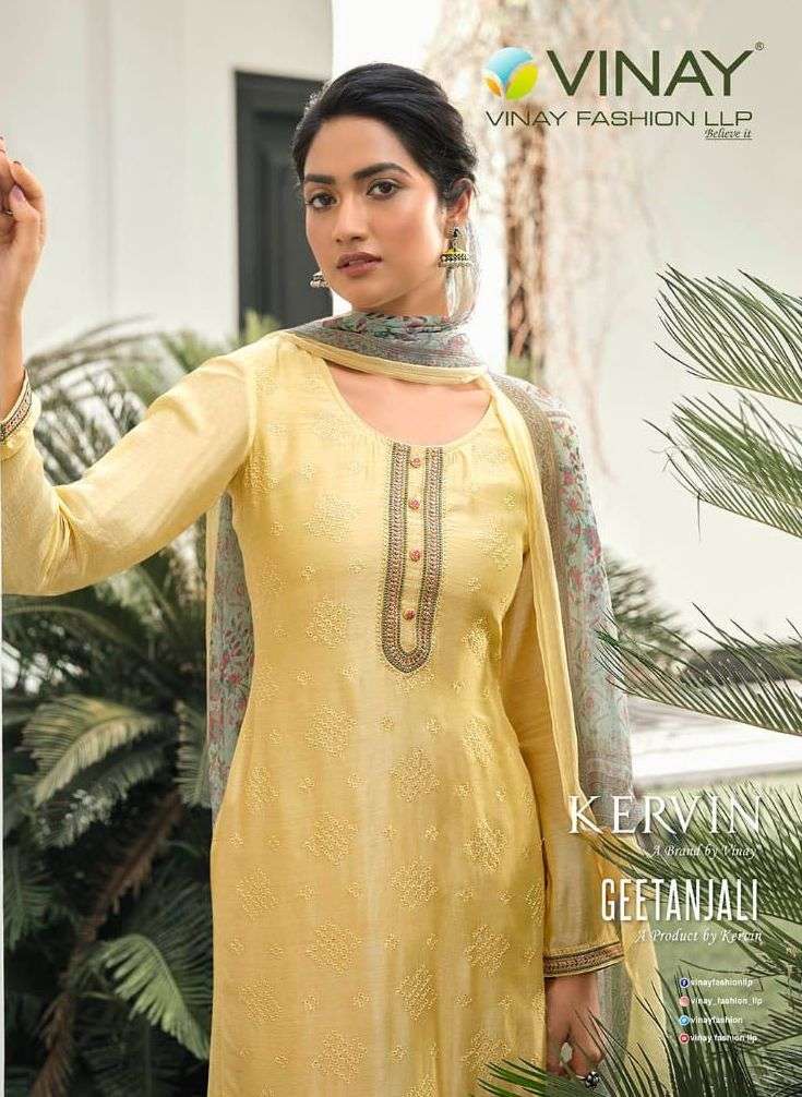 kervin geetanjali by vinay muslin sifali salwar kameez catalog 