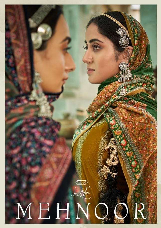 mehnoor by levisha velvet winter heavy salwar kameez