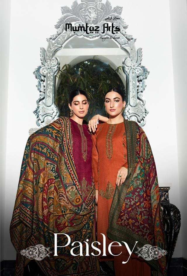 paisley vol 1 by mumtaz arts pashmina pakistani winter suits