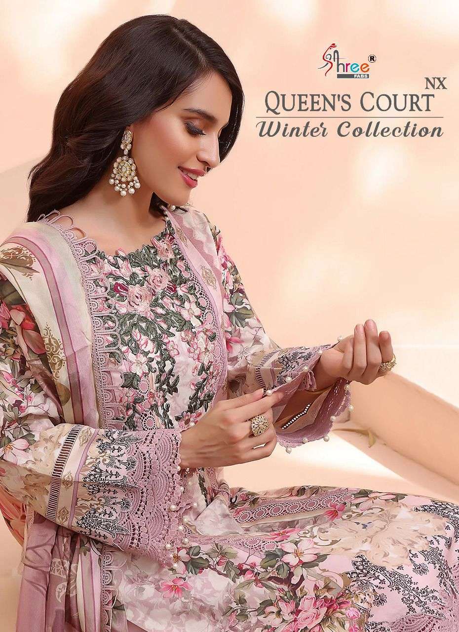 queens court winter nx by shree fabs pashmina pakistani dresses