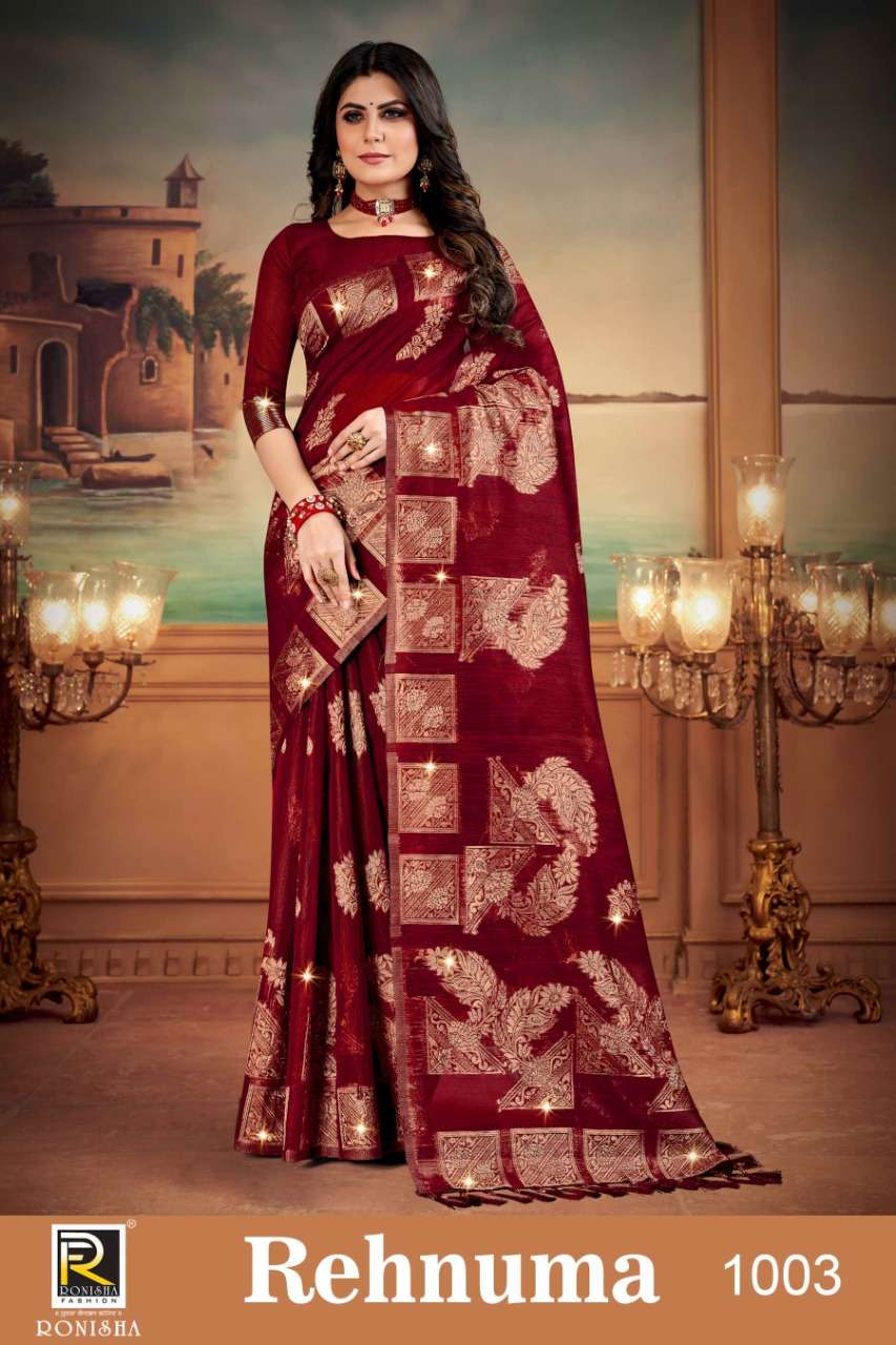 Rehnuma by ranjna saree soft linen cotton silk beautiful saree collecton 