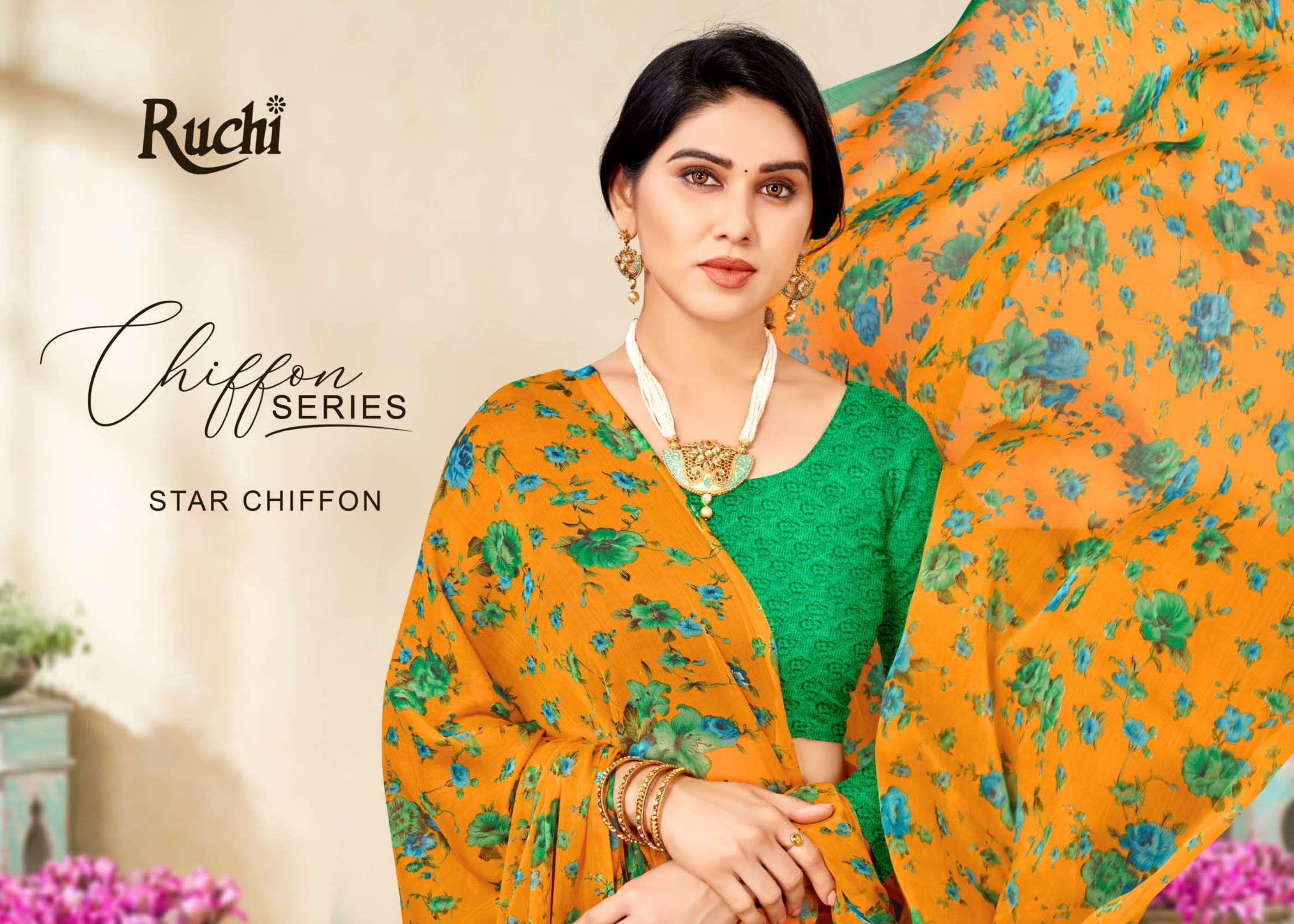ruchi star chiffon vol 80 chiffon printed sarees wholesale supply 