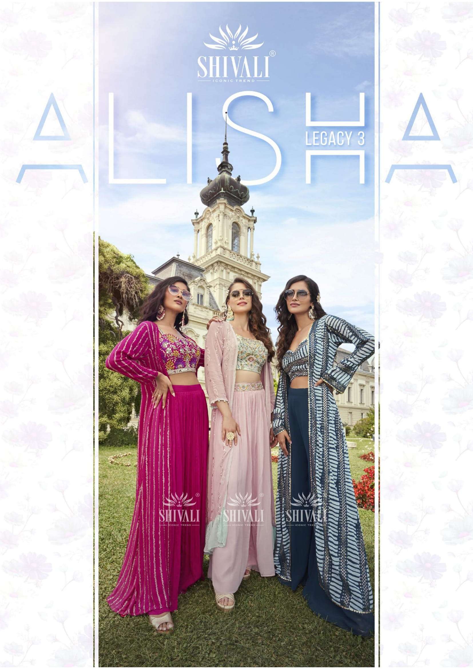 shivali alisha legacy vol 3 elegance to style 3 piece sets party wear collection 