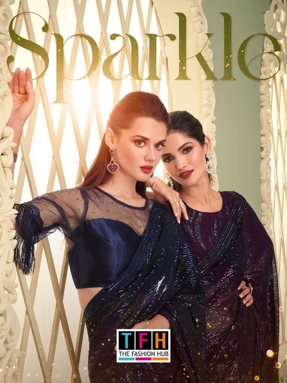 sparkle vol 3 by tfh georgette exclusive designer sarees
